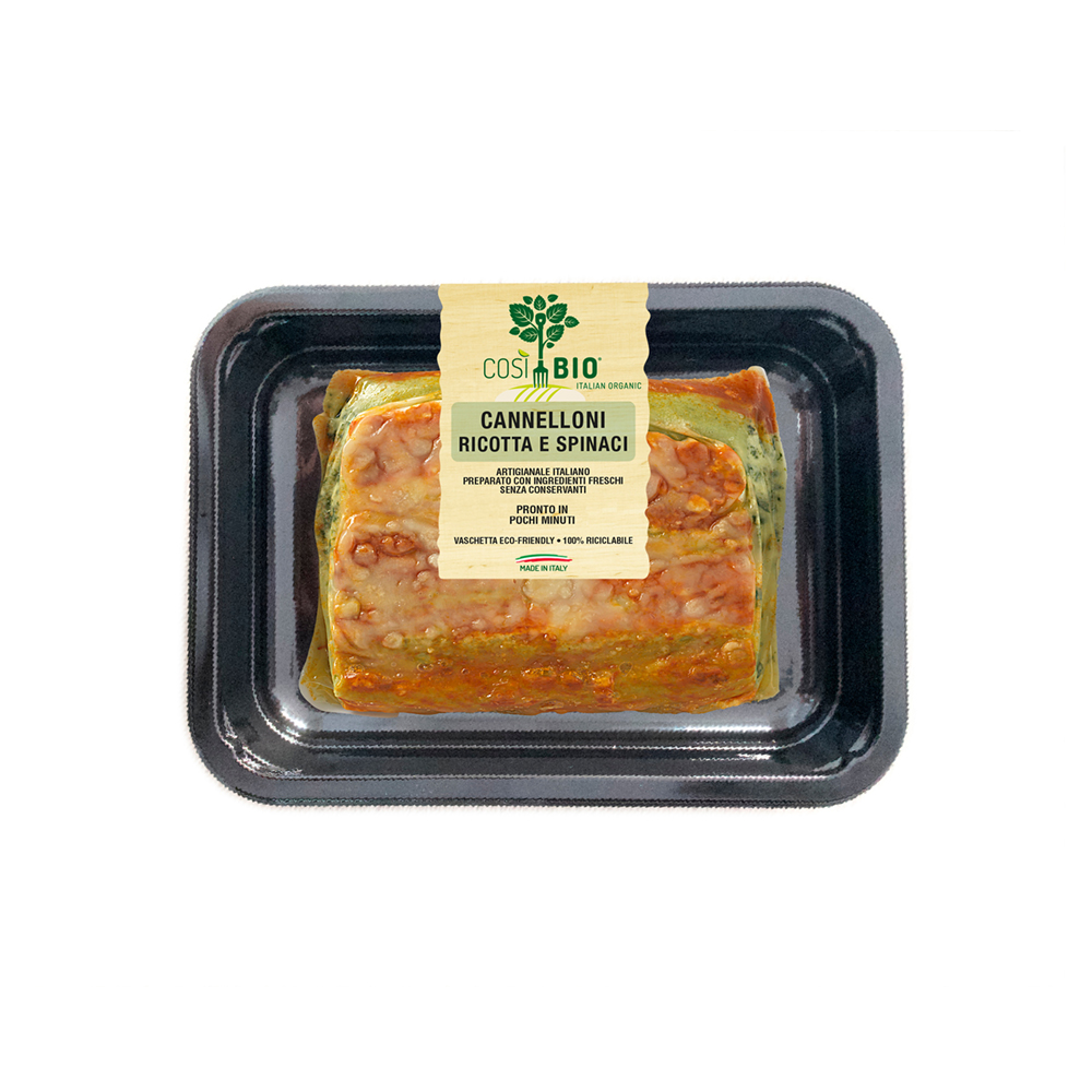 Cannelloni ricotta e spinaci Così Bio 250g