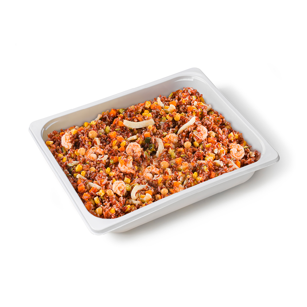 Insalata di riso rosso con seppie e mazzancolle 1,5kg