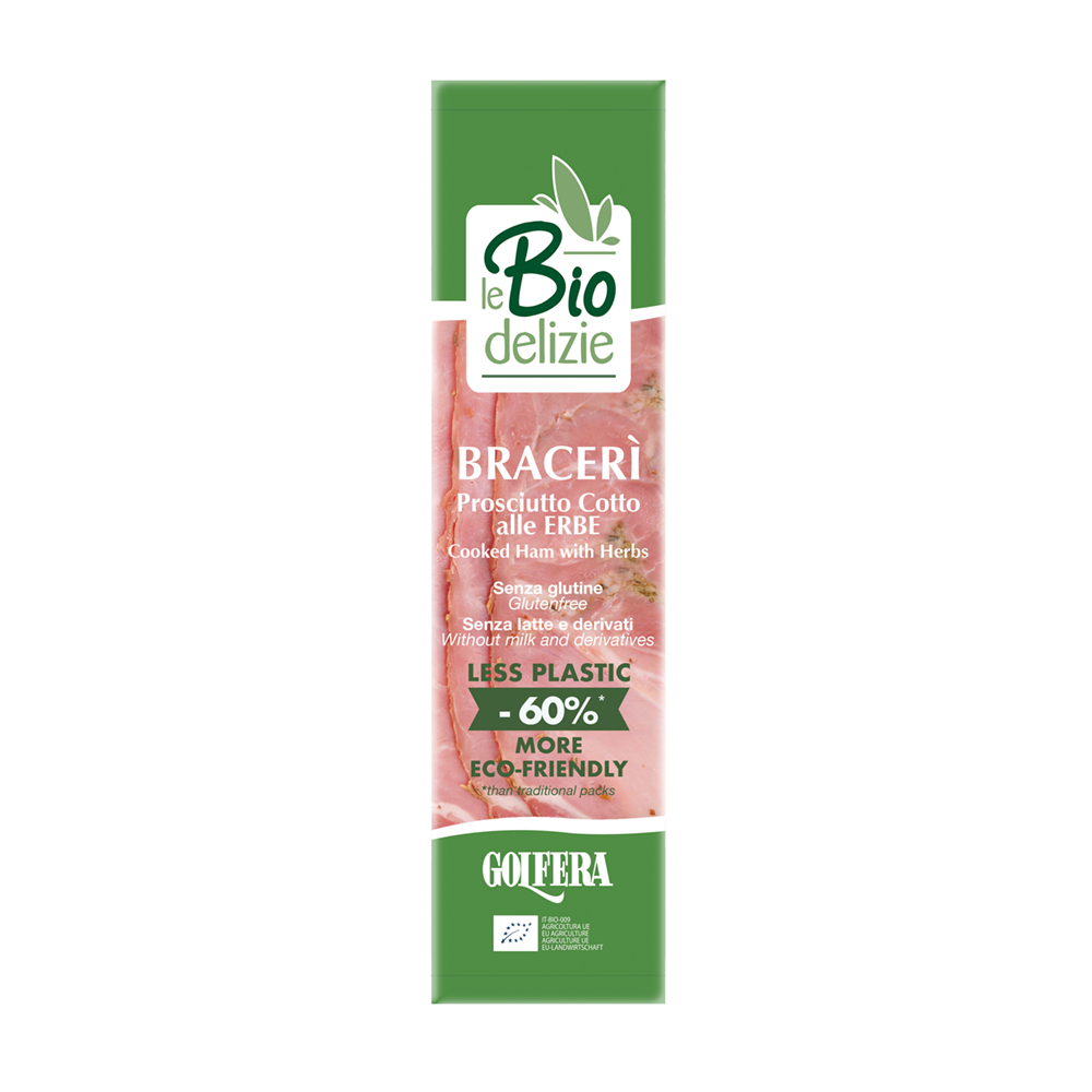 Prosciutto cotto Bracerì Rotolino BIO 80 gr