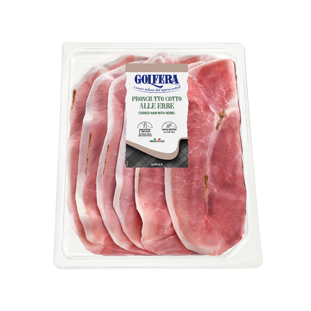 Prosciutto cotto alle erbe affettato 80 gr