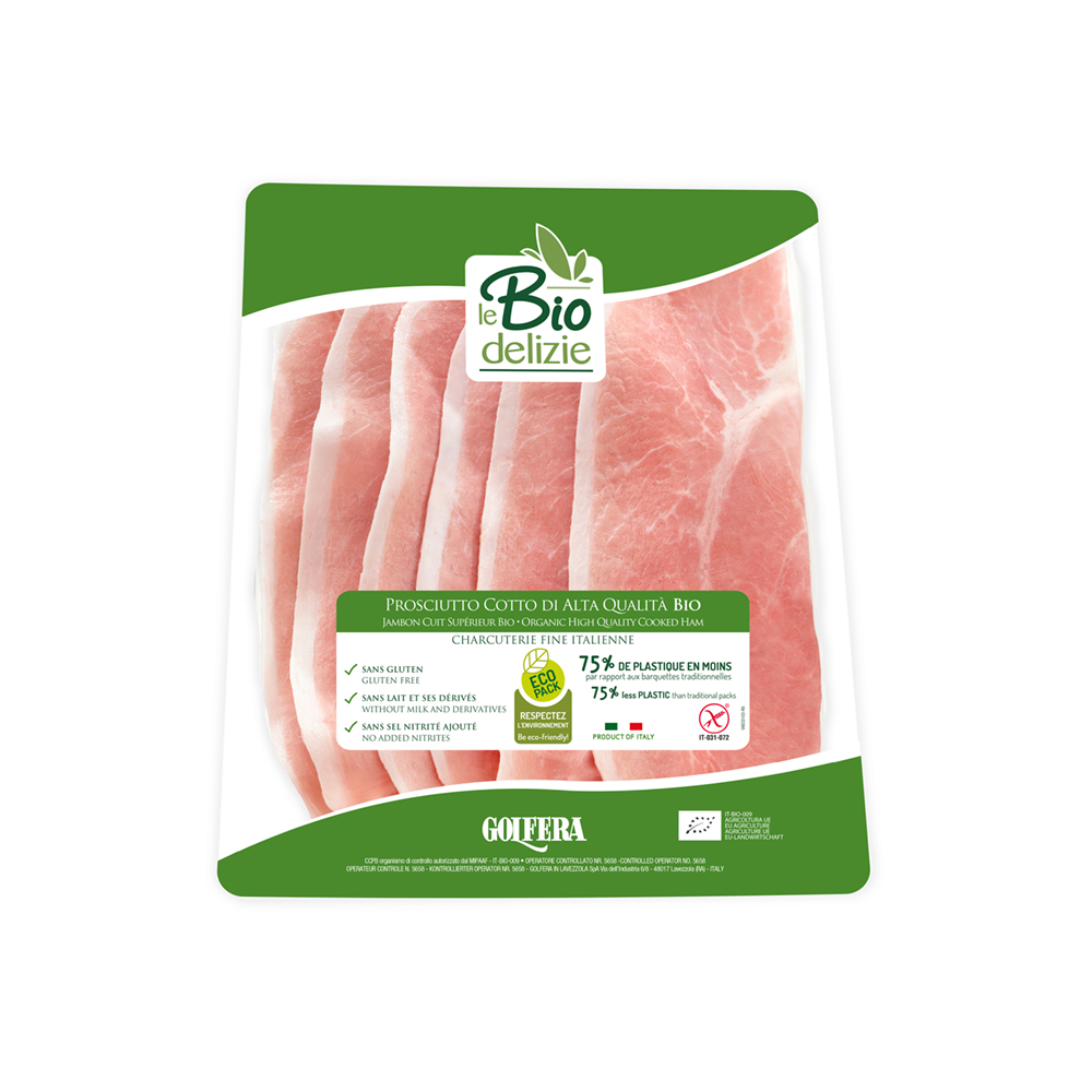 Prosciutto cotto affettato BIO 100 gr