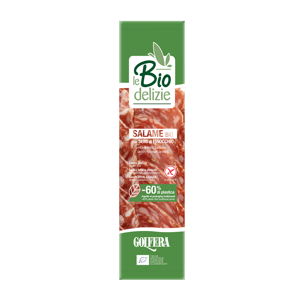 Salame con semi di finocchio Rotolino BIO 80 gr