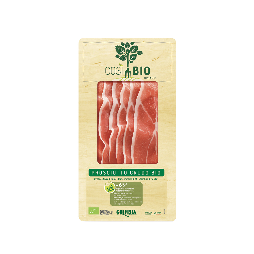 Prosciutto crudo riserva Così Bio 80 gr