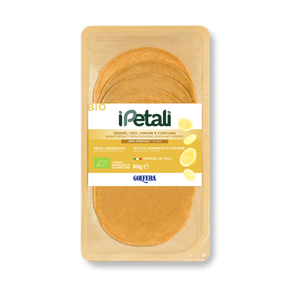 Affettato vegetale grano, ceci, limone e curcuma 80g