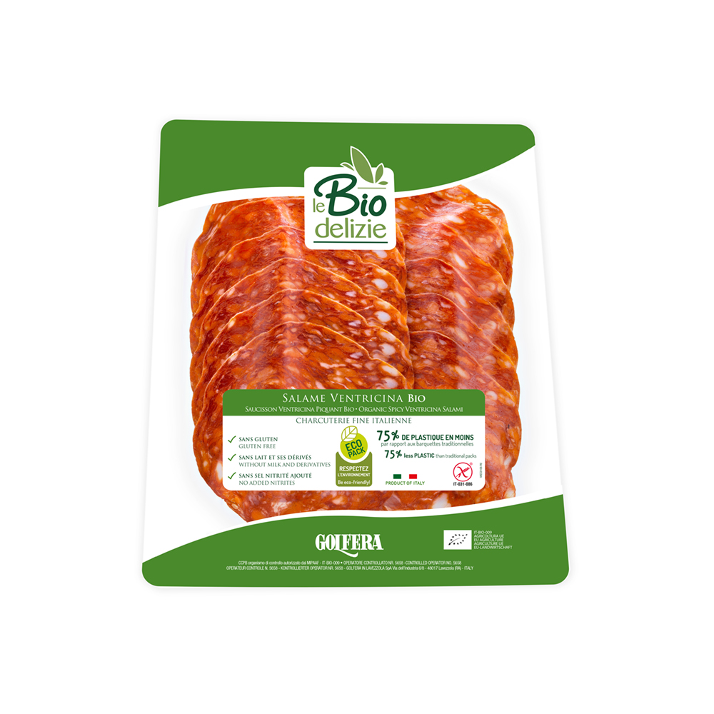 Salame Ventricina affettato BIO 80 gr