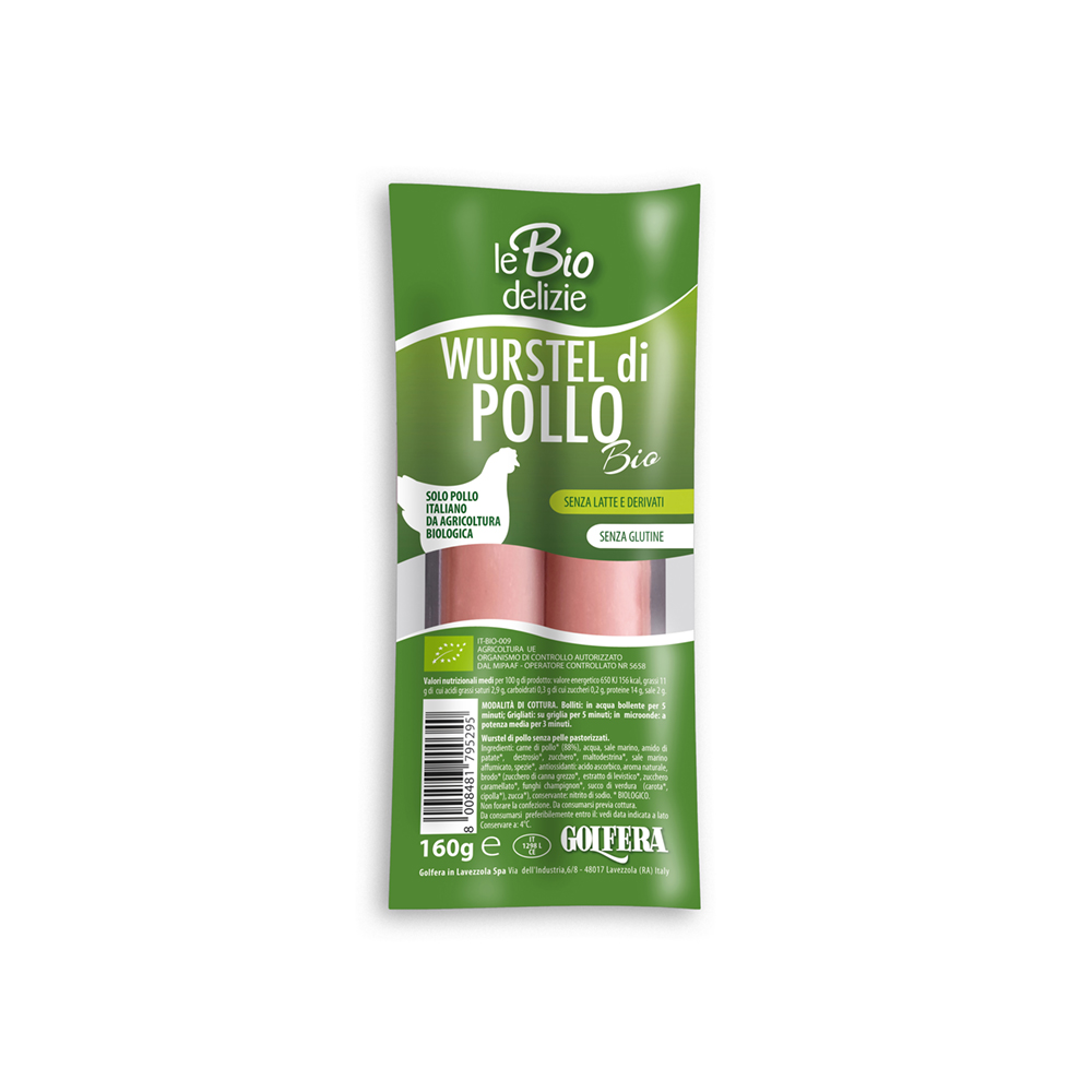 Wurstel di pollo BIO 160 gr