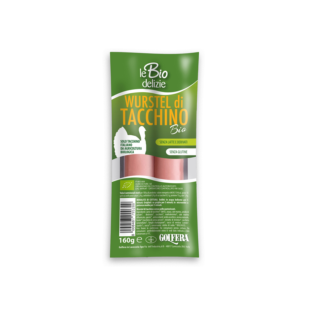 Wurstel di tacchino BIO 160g