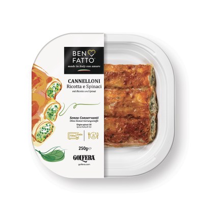 Cannelloni with ricotta cheese and spinaches 250g