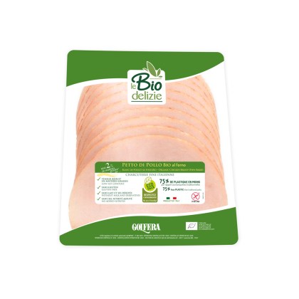 Petto di pollo al forno affettato BIO 80 gr