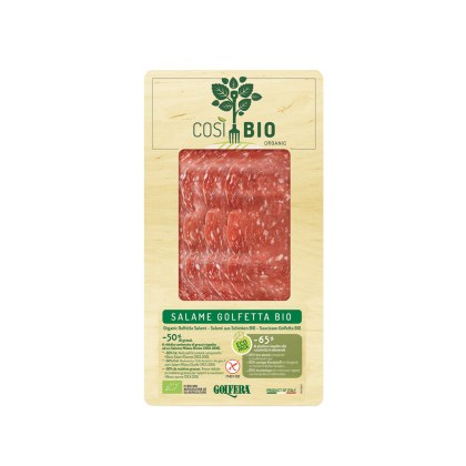 Geschnitten Golfetta salami Così Bio 80 gr