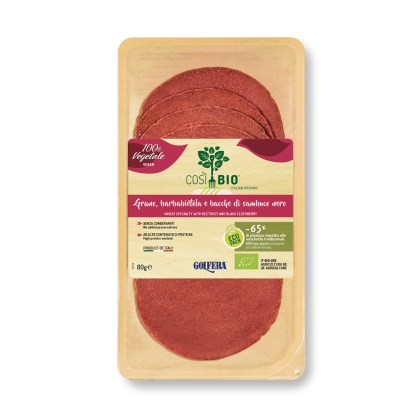 Affettato vegetale congano barbabietola e bacche di sambuco nero Così Bio 80g