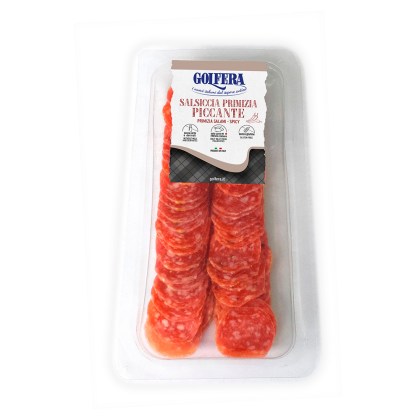 Salsiccia primizia piccante affettata 120g
